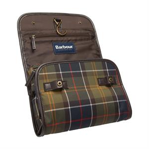 Barbour Tartan Hanging Wash Bag